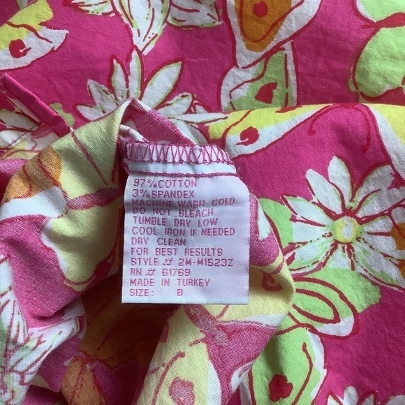 Palm‎ Lily Tropical Floral Short Sleeve Shirt 8 - Picture 8 of 9